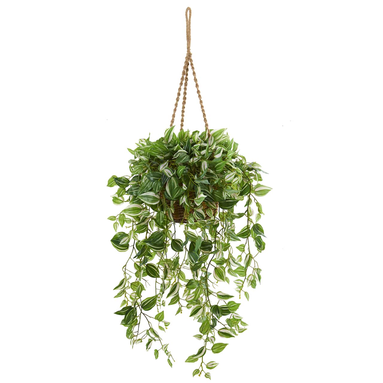 4.2ft. Wandering Jew Artificial Plant in Hanging Basket